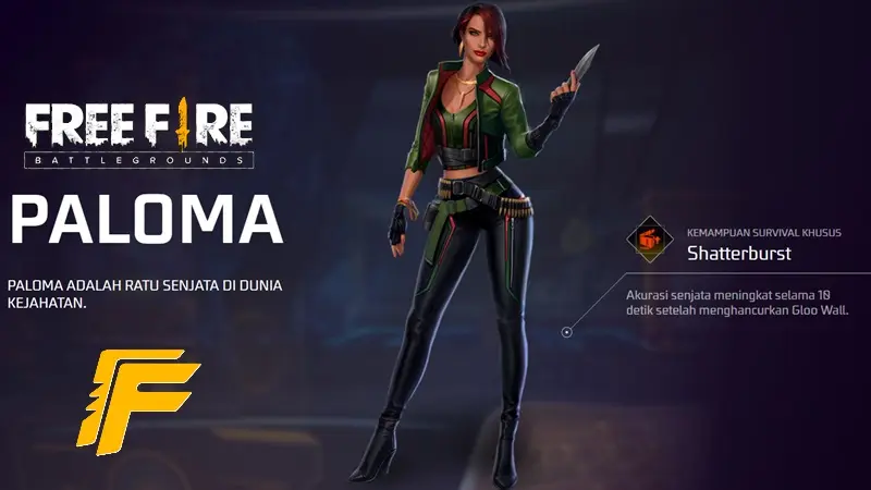 Guide Paloma Free Fire (FF): Profil, Role, Fakta, dan Kombo Skill Bikin Gampang Booyaah!