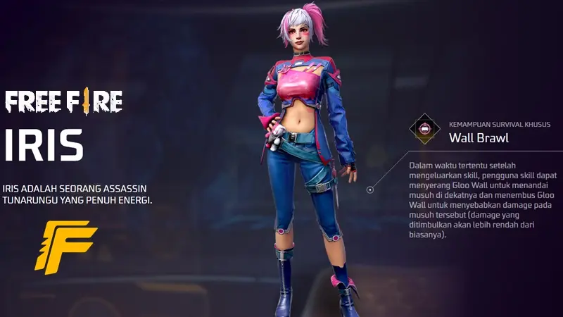 Guide Iris Free Fire (FF): Profil, Role, Fakta, dan Kombo Skill Bikin Gampang Booyaah!